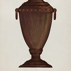 Rosewood Vase, c. 1936. Creator: Sebastian Simonet