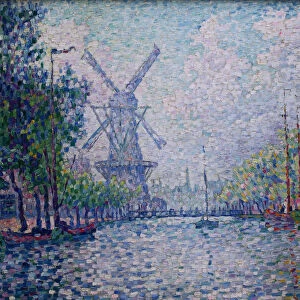 Rotterdam, the mill, the canal, the morning (Rotterdam. Le moulin. Le canal. Le matin), 1906