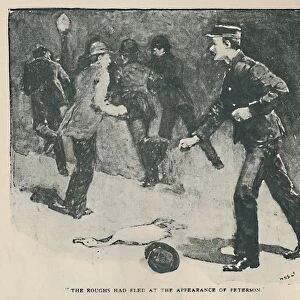 The Roughs Had Fled At The Appearance of Peterson, 1892. Artist: Sidney E Paget