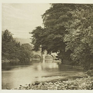 Rowsley Bridge, on the Derwent, 1880s. Creator: Peter Henry Emerson