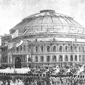 The Royal Albert Hall, 1871: Opened by Queen Victoria, March 29, (1901). Creator: Unknown