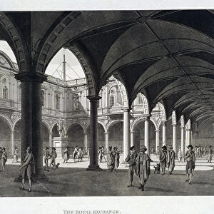 Royal Exchange (2nd) interior, London, 1798