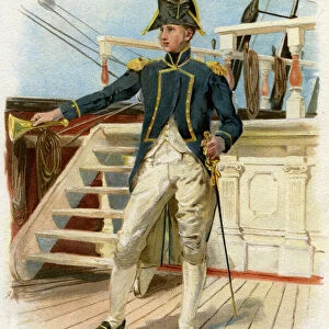 Royal Navy Post Captain, 18th century (c1890-c1893)