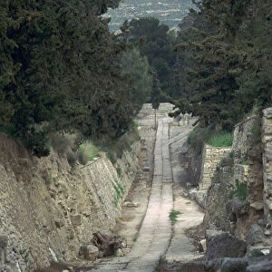 The Royal Road leading to the Minoan palace at Knossos, 15th century BC