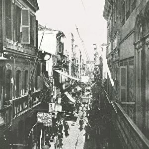The Rua do Ouvidor, Rio de Janeiro, Brazil, 1895. Creator: Marc Ferrez