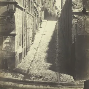 Rue des Grands Carmes, Vue prise de la Rue Ste. Marthe, 1862. Creator: Albert Terris