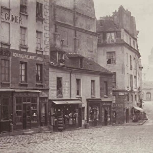 Rue du Haut-Pave (Pantheon in Distance), 1865-69. Creator: Charles Marville