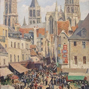 Rue de l Epicerie, Rouen. Artist: Pissarro, Camille (1830-1903)