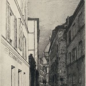 Rue St Rustique, Montmartre, 1915. Artist: Emile Rousseau