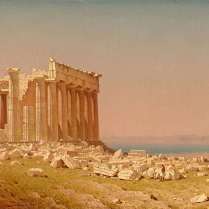 Ruins of the Parthenon, 1880. Creator: Sanford Robinson Gifford