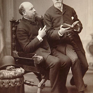 Russian artist Pavel Shukovsky and historian Alexander Onegin, Weimar, Germany, late 19th century