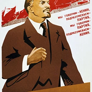 Russian Communist Party poster, 1940