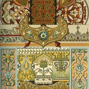Russian enamel, majolica, wall painting, ceilings and japanned woodwork, (1898). Creator: Unknown