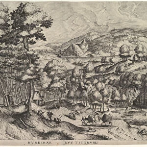 Rustic Market (Nundinae Rusticorum) from The Large Landscapes, ca. 1555-56