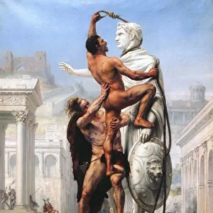 The Sack of Rome by Visigoths, 410, 1890. Artist: Sylvestre, Joseph-Noel (1847-1926)