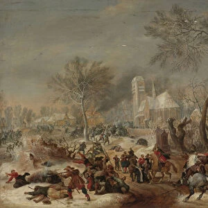 The Sack of a Village. Artist: Snayers, Pieter (1592-1667)
