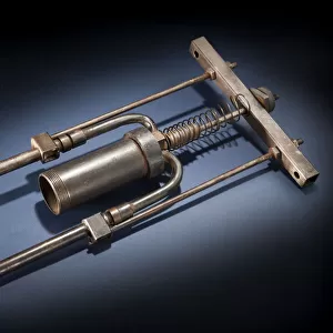 Safety Valve, Rocket Engine, Liquid Fuel, R. H. Goddard, 1930s. Creator: Robert Goddard