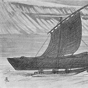 A Sail with Sledges. South of Cape Richthofen. 6 June, 1896, (1897). Artist: August Eiebakke