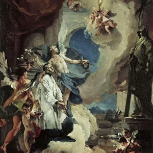 Saint Aloysius Gonzaga in Glory, c. 1725. Creator: Tiepolo, Giambattista (1696-1770)