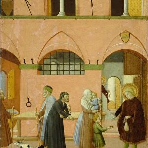 Saint Anthony Distributing His Wealth to the Poor, c. 1430 / 1435