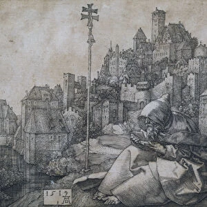 Saint Anthony in front of the town, 1519. Artist: Durer, Albrecht (1471-1528)