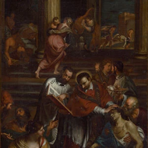 Saint Charles Borromeo among Plague Victims, Second Half of the 17th cen Creator: Bonatti