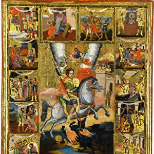 Saint George with scenes from his life, 1806