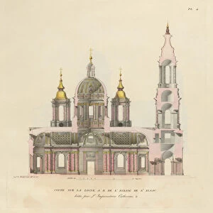The Saint Isaacs Cathedral, 1820. Artist: Montferrand, Auguste, de (1786-1858)