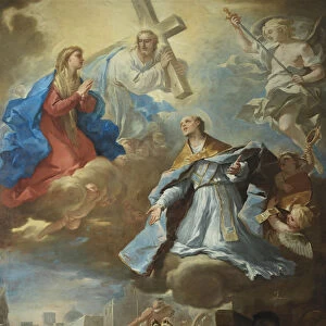 Saint Januarius Interceding to the Virgin Mary, Christ and God the Father for Victims