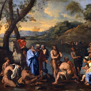 Saint John Baptizing the people, c1636-1637. Artist: Nicolas Poussin
