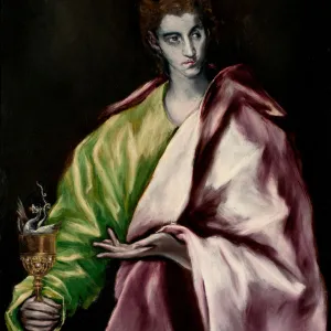 Saint John the Evangelist. Artist: El Greco, Dominico (1541-1614)