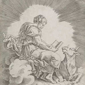 Saint Luke, 1518. Creator: Agostino Veneziano