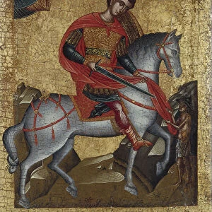 Saint Martin, c. 1500. Creator: Greek icon