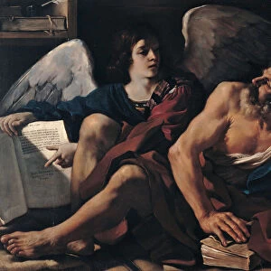 Saint Matthew and the Angel, 1622. Artist: Guercino (1591-1666)