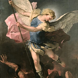Saint Michael the Archangel, ca 1663. Artist: Giordano, Luca (1632-1705)