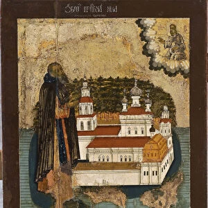 Saint Nilus of Lake Seliger, 18th century. Artist: Russian icon