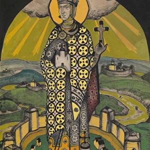 Saint Olga, Princess of Kiev. Artist: Roerich, Nicholas (1874-1947)