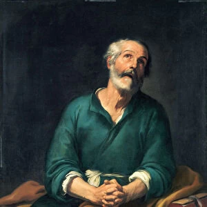 Saint Peter in Tears, c. 1655. Artist: Murillo, Bartolome Esteban (1617-1682)