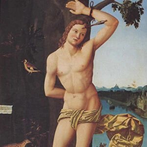 Saint Sebastian, c. 1519. Artist: Araldi, Josaphat (active c. 1520)