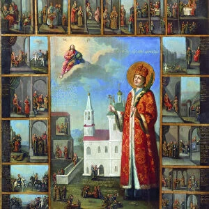 Saint Tsarevich Demetrius with Scenes from his Life, second half of the 18th century