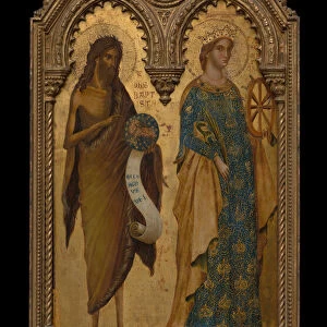 Saints John the Baptist and Catherine of Alexandria, About 1350