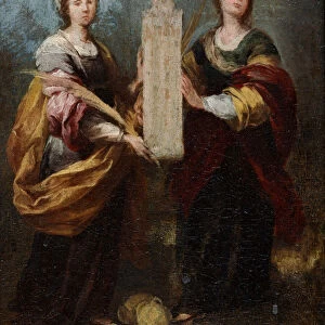 Saints Justa and Rufina, ca 1665. Artist: Murillo, Bartolome Esteban (1617-1682)
