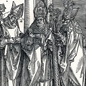 Saints Nicholas, Ulrich and Erasmus, 1508 (1906). Artist: Albrecht Durer