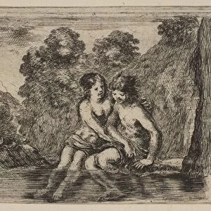 Salmacis and Hermaphrodite, from Game of Mythology (Jeu de la Mythologie), 1644