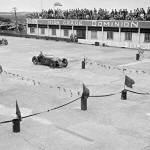Salmson, Alta and Riley cars in action at the JCC Members Day, Brooklands, 4 July 1931