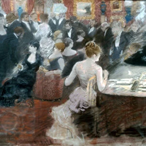 The Salon of Princess Mathilde. Artist: De Nittis, Giuseppe (1846-1884)