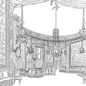 The Saloon, about 1820. From Nashs Illustrations, (1939)
