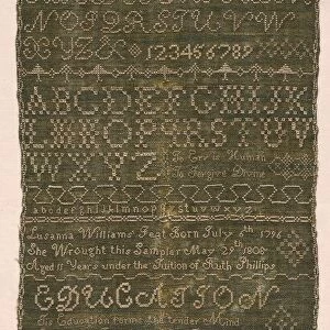 Sampler, 1808. Creator: Unknown