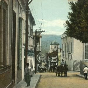 Santiago de Cuba - Calle de Santo Tomas, 1907. Creator: Unknown