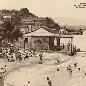Santiago de Cuba. La Socapa Bathing-place, Cuba, c1900s